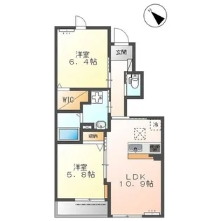 エルモ【103号室】の間取り