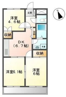 サンライズ・U【203号室】の間取り