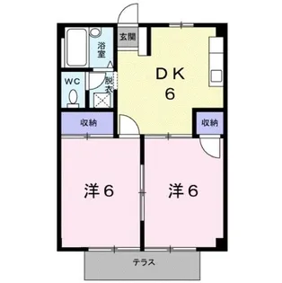 シティハイツ モリ【202号室】の間取り