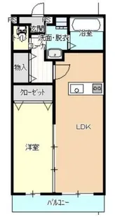 ディアコート桜【206号室】の間取り