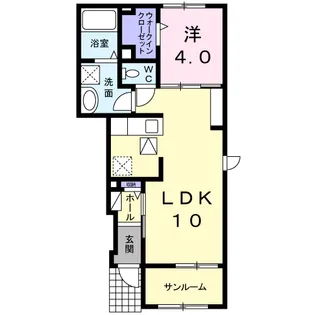 サンリット イーストM【102号室】の間取り