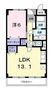 ニューマリッチ東深津【302号室】の間取り