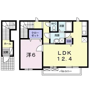 レスポワール東深津【101号室】の間取り