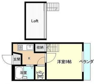 横広コーポ【104号室】の間取り