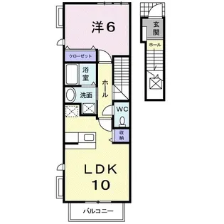 ウインティ【203号室】の間取り