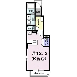 フォレストコート明神Ⅲ【103号室】の間取り