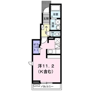 ムーン リバー【102号室】の間取り