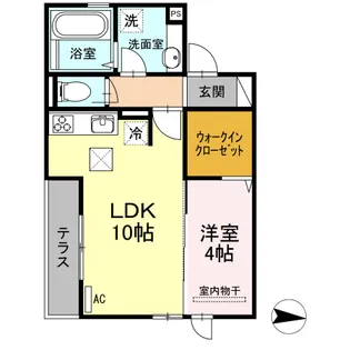 ブランノワール アン【102号室】の間取り