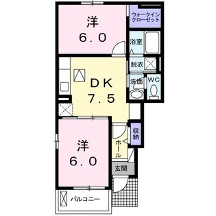 シス エトワール ロジュマン【101号室】の間取り