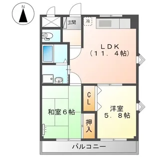 フォレストESIDE【101号室】の間取り