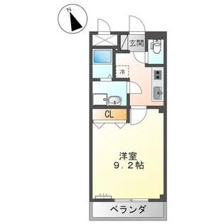 シャルマンハウス【101号室】の間取り