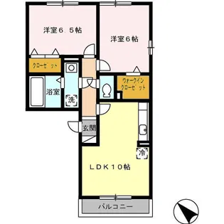 ジョリープレイスⅡ【203号室】の間取り