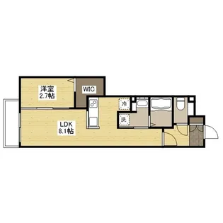 月光福山中央弐番館【301号室】の間取り