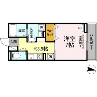 ウィステリア【206号室】の間取り