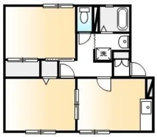 ファミール宝【102号室】の間取り