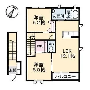 ソレイユ【203号室】の間取り