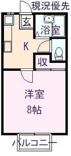 コーポスカイラーク【108号室】の間取り