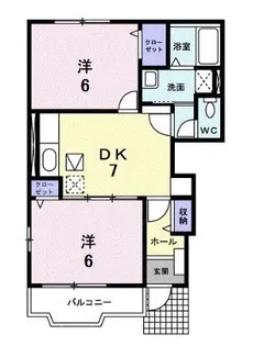 フォレスト コート【101号室】の間取り