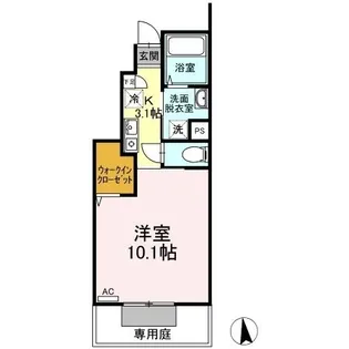 ハルモニア【103号室】の間取り