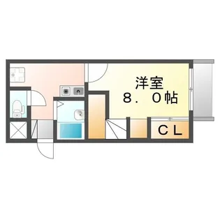 レオパレスラ・メゾンフルール【104号室】の間取り