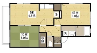 メンバーズタウン草戸Ⅱ【203号室】の間取り