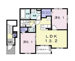 サンリット・スクエアG【202号室】の間取り
