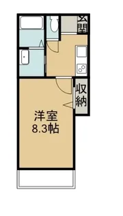 フリージア荒川【202号室】の間取り