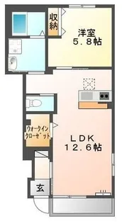 サンコートKⅡ【107号室】の間取り