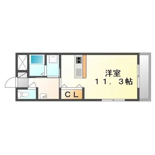 ルエ・デュ・パルク【402号室】の間取り