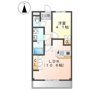 ボン エトワール【0101号室】の間取り