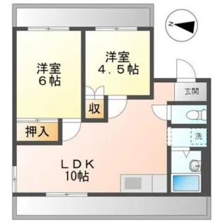 リージェント北本庄【202号室】の間取り