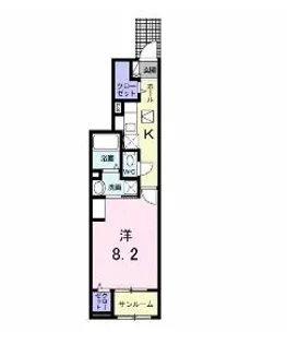 メゾン ド リブレ【104号室】の間取り