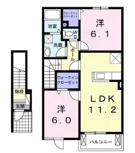 ノーブル【203号室】の間取り