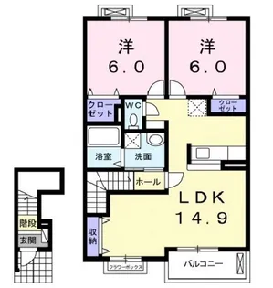アナリーゼ【202号室】の間取り