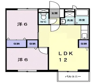 ネオトリムB【102号室】の間取り