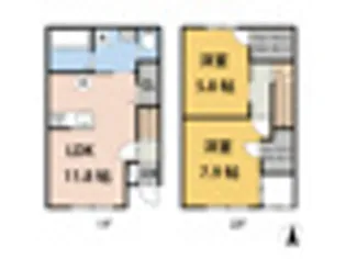 セラータ【107号室】の間取り