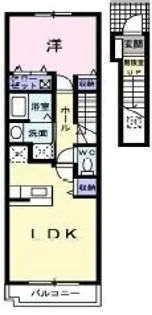 サンパティーク S【202号室】の間取り