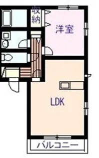グランソレイユⅡ【202号室】の間取り