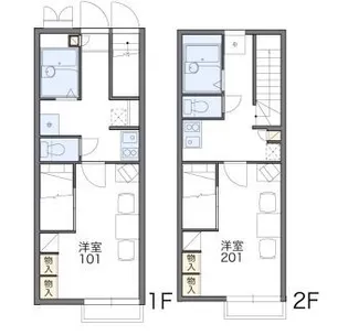 レオパレスしまなみ【203号室】の間取り