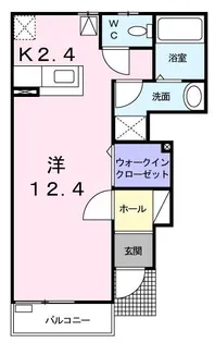 パラクレイシス【102号室】の間取り