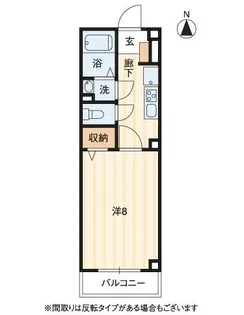カルムシャンブル【202号室】の間取り