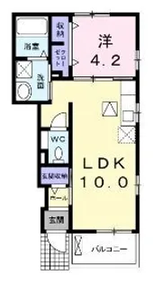 メゾン クラール【103号室】の間取り