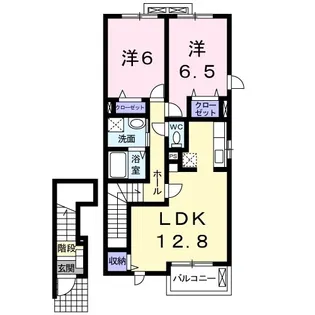 アズールコート【204号室】の間取り