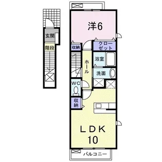 サンリットアヴェニュー【201号室】の間取り