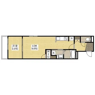 月光野上【204号室】の間取り