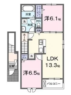 エディ【204号室】の間取り