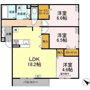D-residence・K沖野上【202号室】の間取り