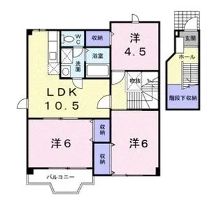 エスポワール B【202号室】の間取り