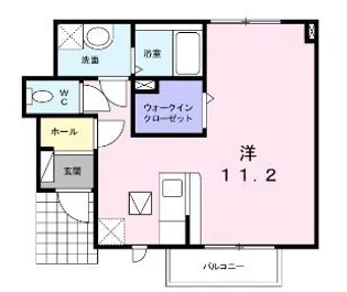 セブン フォレスト【102号室】の間取り