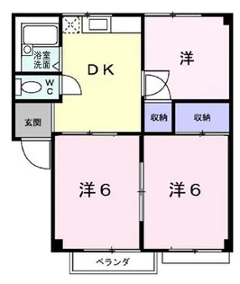シティハイツむつみA【202号室】の間取り